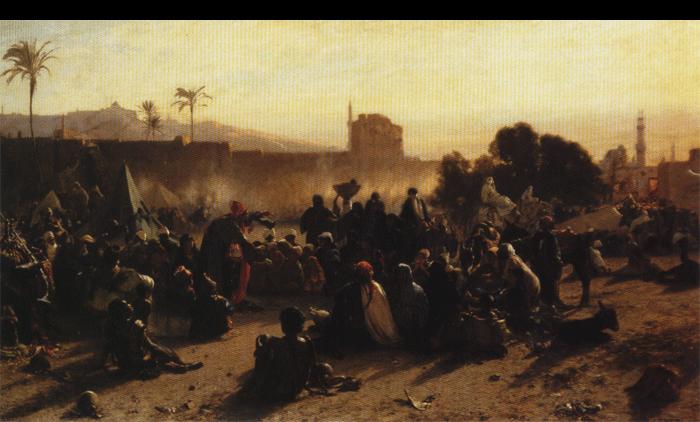 Wilhelm Gentz An Arab Encampment. 1870. Oil on canvas